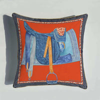 HKM-889363 European Luxury Pink Velvet Decorative Pillow - 45x45cm Plush Cushion with PP Cotton Filling