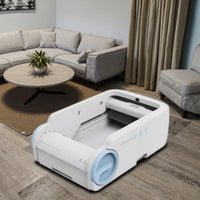 HKM-889427 Self-Cleaning Cat Litter Box with Modular Structure and Anti-Stick Base, 5L Capacity