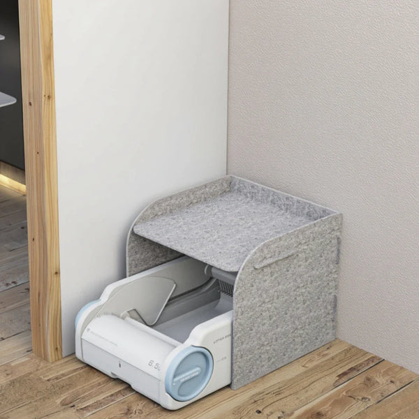 HKM-889427 Self-Cleaning Cat Litter Box with Modular Structure and Anti-Stick Base, 5L Capacity