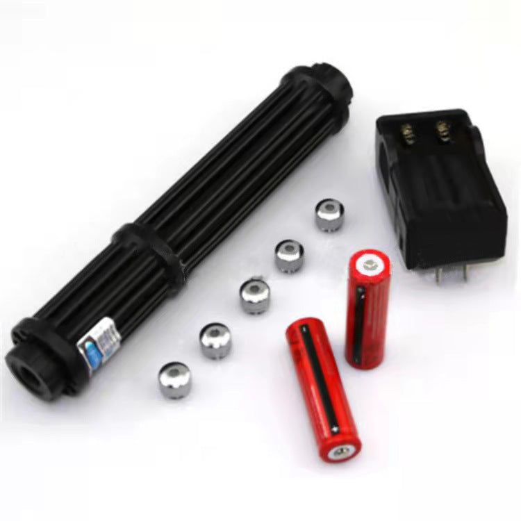 HKM-889491 Blue Laser Pointer with Anodized Aluminum Body and Rechargeable Battery