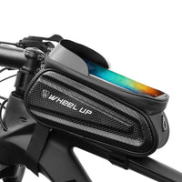 HKM-889491 Hard Shell Bicycle Bag with Touch Screen for Mountain Bikes - Front Beam and Saddle Bag Riding Storage