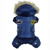 HKM-8895037 Siamese Dog Autumn/Winter USA Air Force Style Coat for Small Breeds