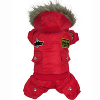 HKM-8895037 Siamese Dog Autumn/Winter USA Air Force Style Coat for Small Breeds