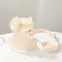 HKM-8895933 Soft Cloth Chest Strap for Small Puppies - Adjustable Hand-Holding Harness in Multiple Colors