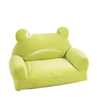 HKM-8896701 Large Cloth Cat Nest in Light Green and Light Purple - Cozy Pet Bed with Dimensions 54x36x45cm