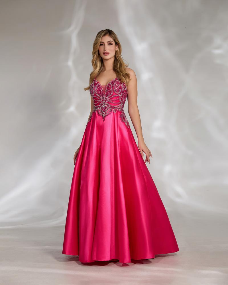 HKM-889683 Elegant Pink Evening Dress for Women - EZ25047