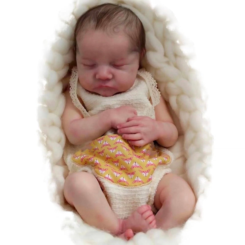 HKM-889811 Lifelike 18 Inch Silicone Reborn Baby Doll for Kids, Realistic Newborn Doll Toy Set