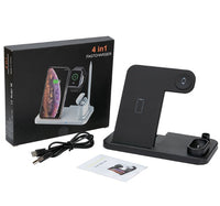 HKM-890003 4-in-1 Adjustable Wireless Charger with Fast Charging for Smartphones, Apple Watch, AirPods, and Apple Pencil