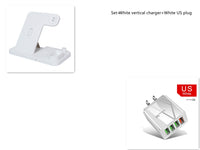HKM-890003 4-in-1 Adjustable Wireless Charger with Fast Charging for Smartphones, Apple Watch, AirPods, and Apple Pencil