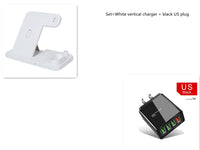 HKM-890003 4-in-1 Adjustable Wireless Charger with Fast Charging for Smartphones, Apple Watch, AirPods, and Apple Pencil