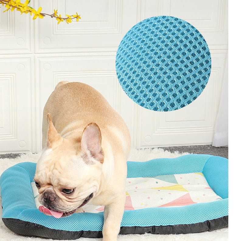 HKM-8900669 Cooling Pet Ice Mat in Blue, Yellow, Pink, Green - Sizes S, M, L Available