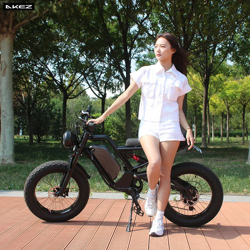 HKM-890067 Electric Fat Bike 1500W with 20" Wheels, 7-Speed, Hydraulic Brakes, 150KG Capacity, 48V 18Ah Battery