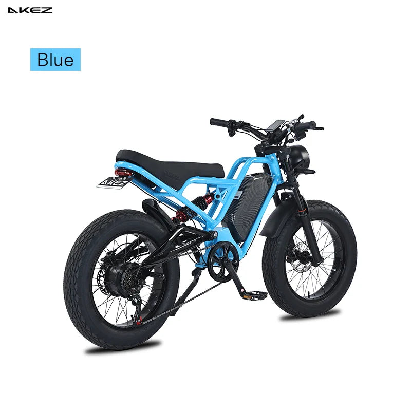HKM-890067 Electric Fat Bike 1500W with 20" Wheels, 7-Speed, Hydraulic Brakes, 150KG Capacity, 48V 18Ah Battery
