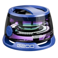 HKM-890131 Portable Mini Bluetooth Speakers with RGB LED Lighting, 3W Bass Sound, and Compact Design