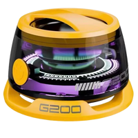 HKM-890131 Portable Mini Bluetooth Speakers with RGB LED Lighting, 3W Bass Sound, and Compact Design