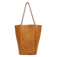 HKM-890195 Large Capacity Shoulder Bag for Women in Vegetable Tanned Leather - Versatile Tote in Multiple Colours