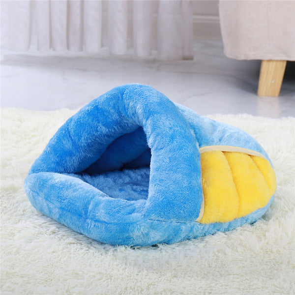HKM-8902461 Cozy Indoor Cat Bed - Soft, Warm, Comfortable Pet House in Multiple Colors