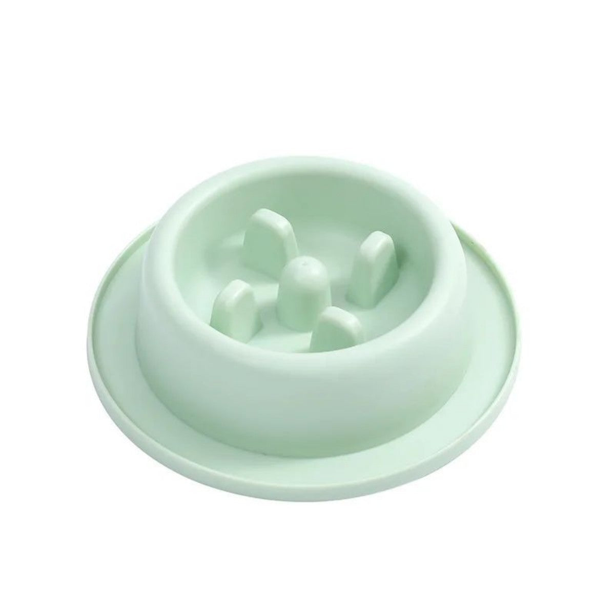 HKM-8902589 Slow Feed Dog Bowl for Cats and Dogs - Anti-Choking Interactive Feeding Dish in Macaroon Colors