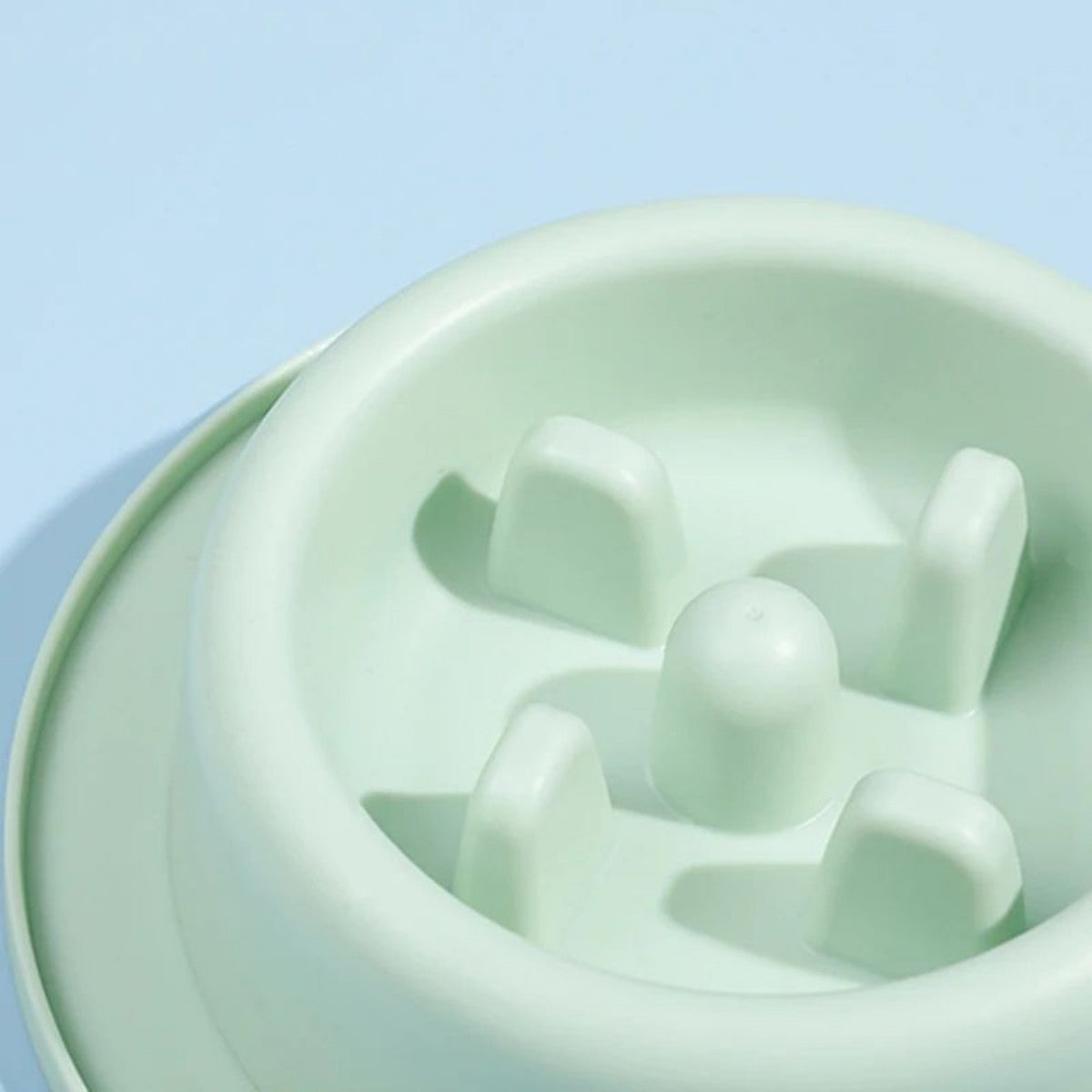 HKM-8902589 Slow Feed Dog Bowl for Cats and Dogs - Anti-Choking Interactive Feeding Dish in Macaroon Colors