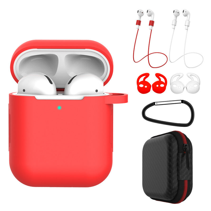 HKM-890323 Silicone Earphone Protective Cover Set with Accessories for AirPods & Compatible Models