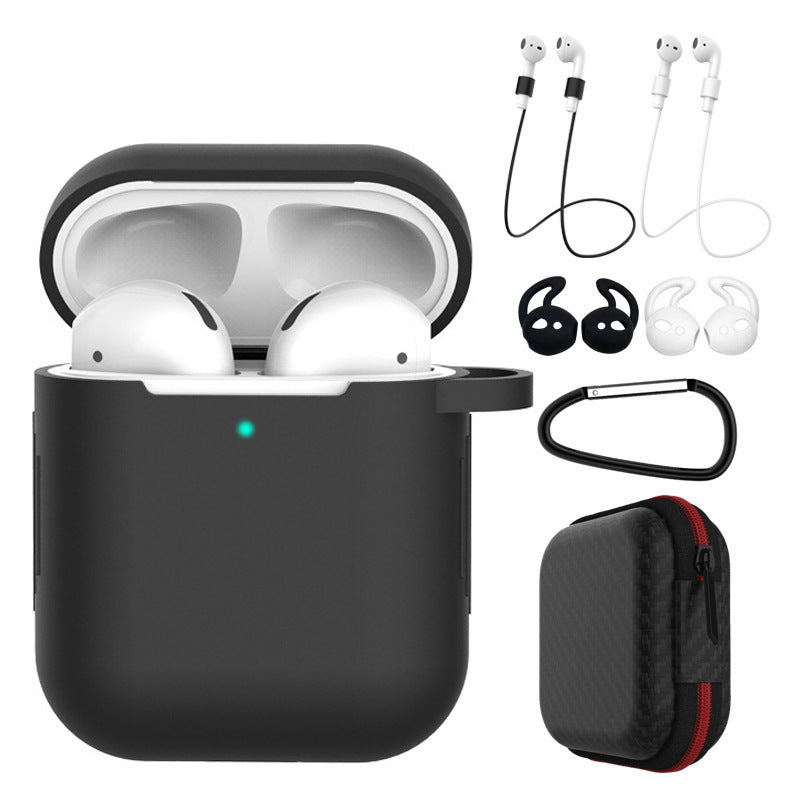 HKM-890323 Silicone Earphone Protective Cover Set with Accessories for AirPods & Compatible Models