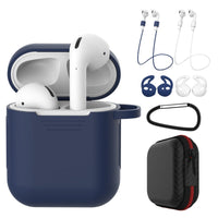 HKM-890323 Silicone Earphone Protective Cover Set with Accessories for AirPods & Compatible Models