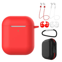 HKM-890323 Silicone Earphone Protective Cover Set with Accessories for AirPods & Compatible Models