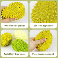 HKM-8903869 Durian Shape Durable Chew Toy for Dogs - Bite-Resistant Tooth Cleaning Ball