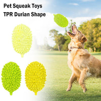 HKM-8903869 Durian Shape Durable Chew Toy for Dogs - Bite-Resistant Tooth Cleaning Ball