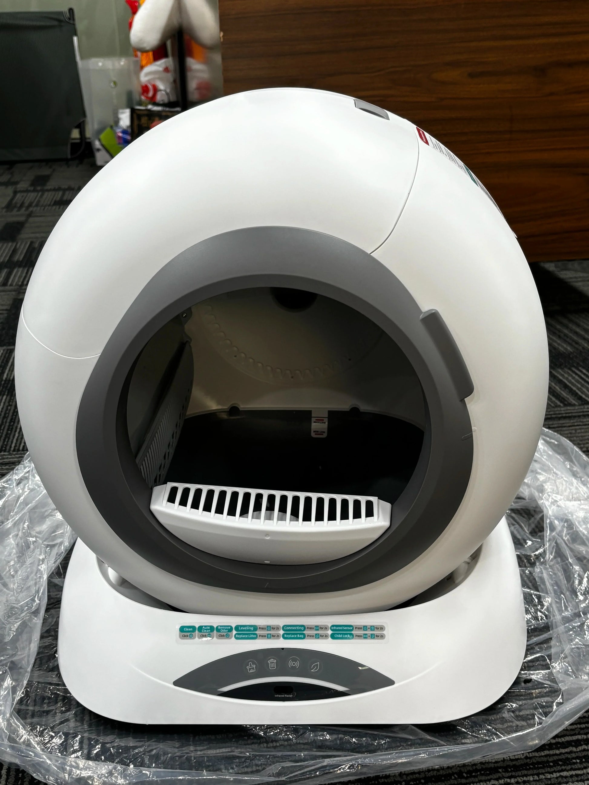 HKM-890579 Smart Self-Cleaning Cat Litter Box with WiFi App Control, Large 9L Capacity for Cats 1.5-8KG