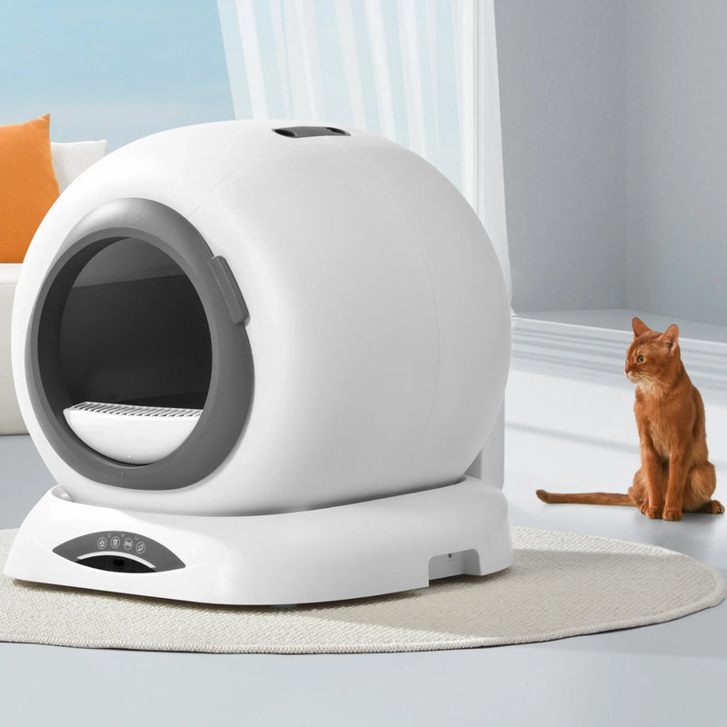 HKM-890579 Smart Self-Cleaning Cat Litter Box with WiFi App Control, Large 9L Capacity for Cats 1.5-8KG