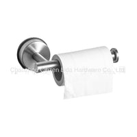 HKM-890707 Telescopic Adjustable Stainless Steel Towel Rack with Suction Cup Hooks and Tissue Holder Set
