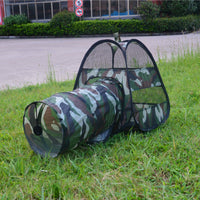 HKM-8907197 Camouflage Cloth Cat Tent for Cozy Indoor Retreat
