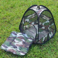 HKM-8907197 Camouflage Cloth Cat Tent for Cozy Indoor Retreat