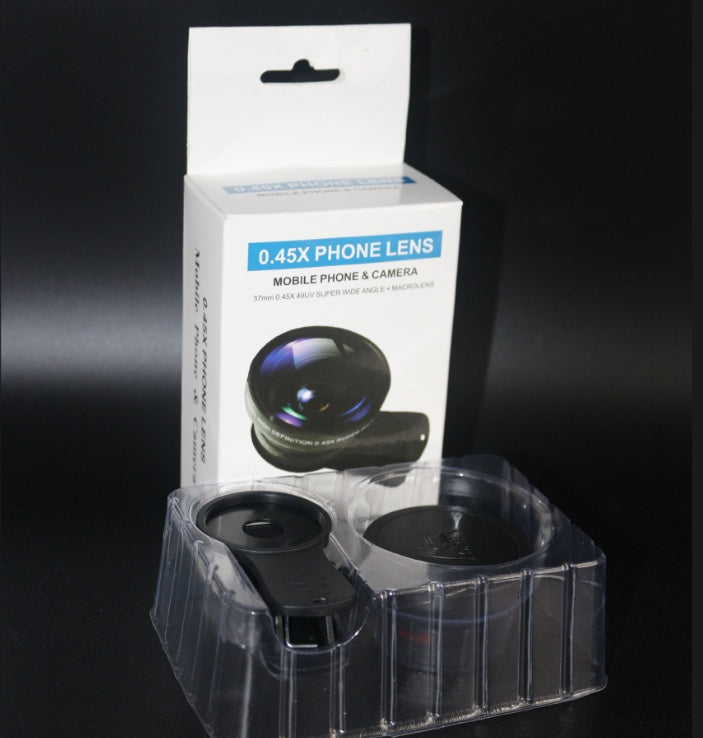 HKM-890835 2-in-1 Clip-On 0.45x Wide Angle & 12.5x Macro Lens for Mobile Phones and Digital Cameras