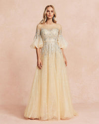 HKM-890835 Champagne Elegance Women's Dress - EZ25088