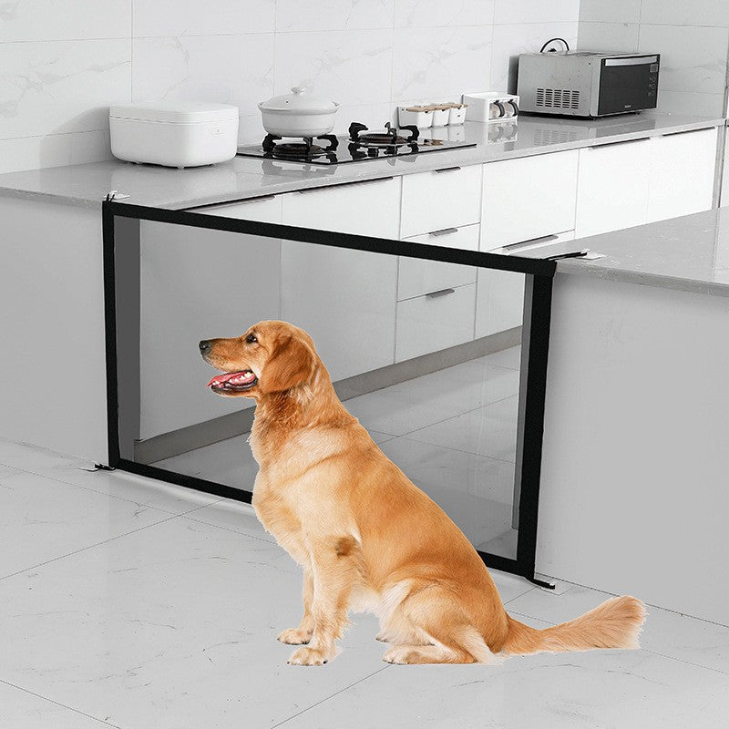 HKM-8909757 Portable Folding Pet Safety Fence - Durable Nylon Mesh Isolation Network for Dogs - Sizes: 1m, 1.1m, 1.8m