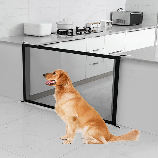 HKM-8909757 Portable Folding Pet Safety Fence - Durable Nylon Mesh Isolation Network for Dogs - Sizes: 1m, 1.1m, 1.8m