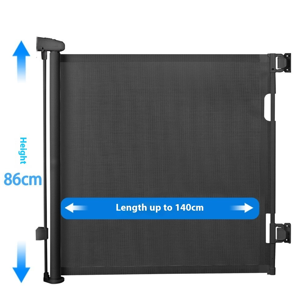 HKM-8909757 Portable Folding Pet Safety Fence - Durable Nylon Mesh Isolation Network for Dogs - Sizes: 1m, 1.1m, 1.8m