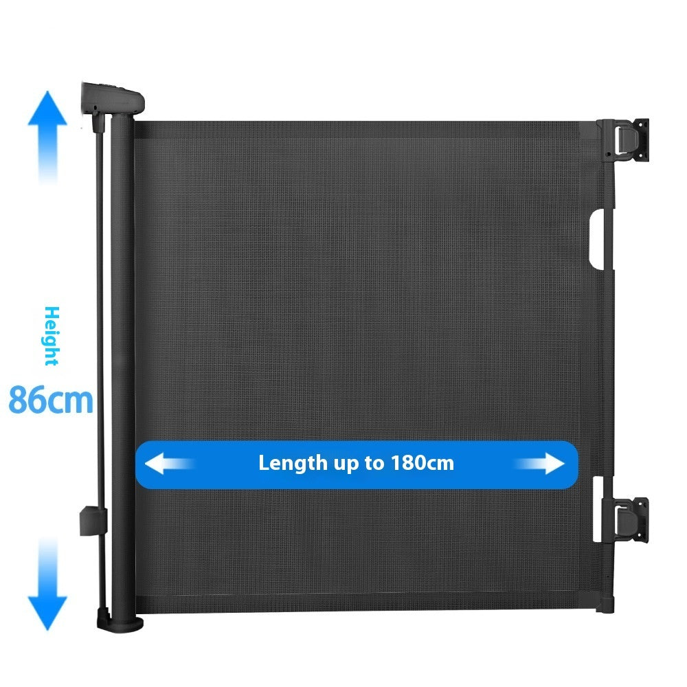 HKM-8909757 Portable Folding Pet Safety Fence - Durable Nylon Mesh Isolation Network for Dogs - Sizes: 1m, 1.1m, 1.8m