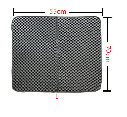 HKM-8910013 Double Layer Cat Litter Mat with Waterproof Layer for Easy Cleaning and Claw Trapping