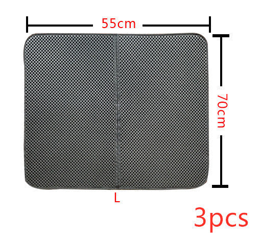 HKM-8910013 Double Layer Cat Litter Mat with Waterproof Layer for Easy Cleaning and Claw Trapping