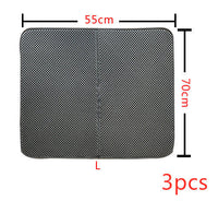 HKM-8910013 Double Layer Cat Litter Mat with Waterproof Layer for Easy Cleaning and Claw Trapping