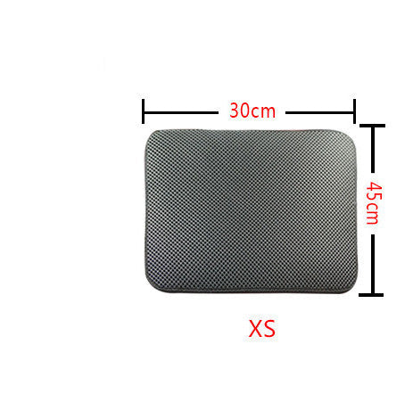 HKM-8910013 Double Layer Cat Litter Mat with Waterproof Layer for Easy Cleaning and Claw Trapping