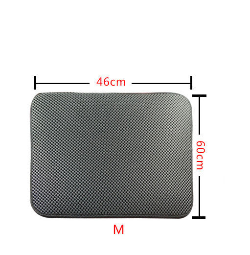 HKM-8910013 Double Layer Cat Litter Mat with Waterproof Layer for Easy Cleaning and Claw Trapping