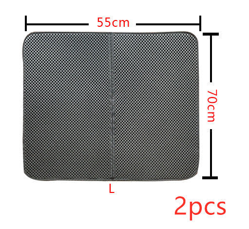 HKM-8910013 Double Layer Cat Litter Mat with Waterproof Layer for Easy Cleaning and Claw Trapping