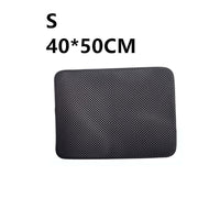 HKM-8910013 Double Layer Cat Litter Mat with Waterproof Layer for Easy Cleaning and Claw Trapping