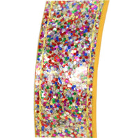 HKM-8910141 Stylish Gold PU Pet Collar with Shiny Glitter Design for Cats and Dogs