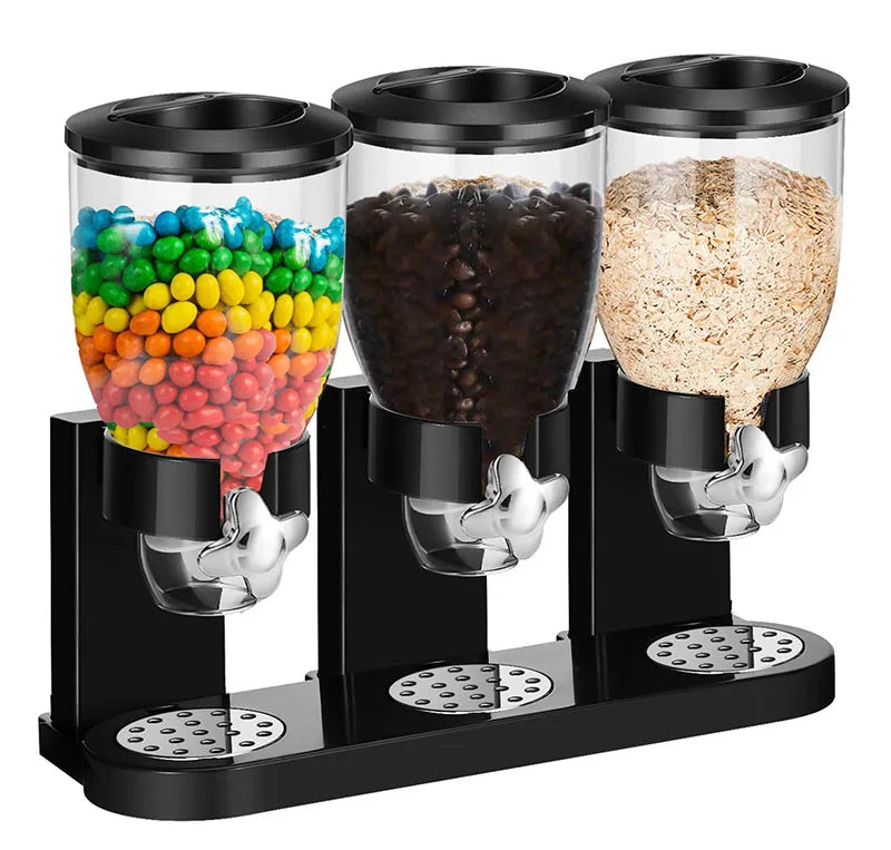 HKM-891027 Airtight Dry Food Dispenser for Cereal, Nuts, and Candy - Versatile Storage Container for Kitchen Use