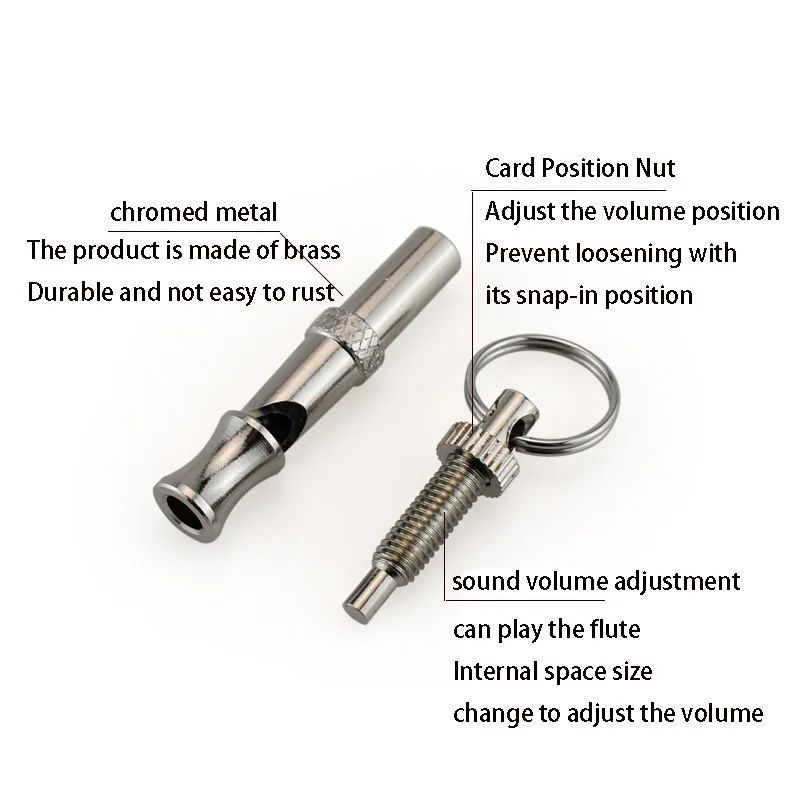 HKM-8911421 Ultrasonic Adjustable Dog Training Whistle for Bark Control and Recall